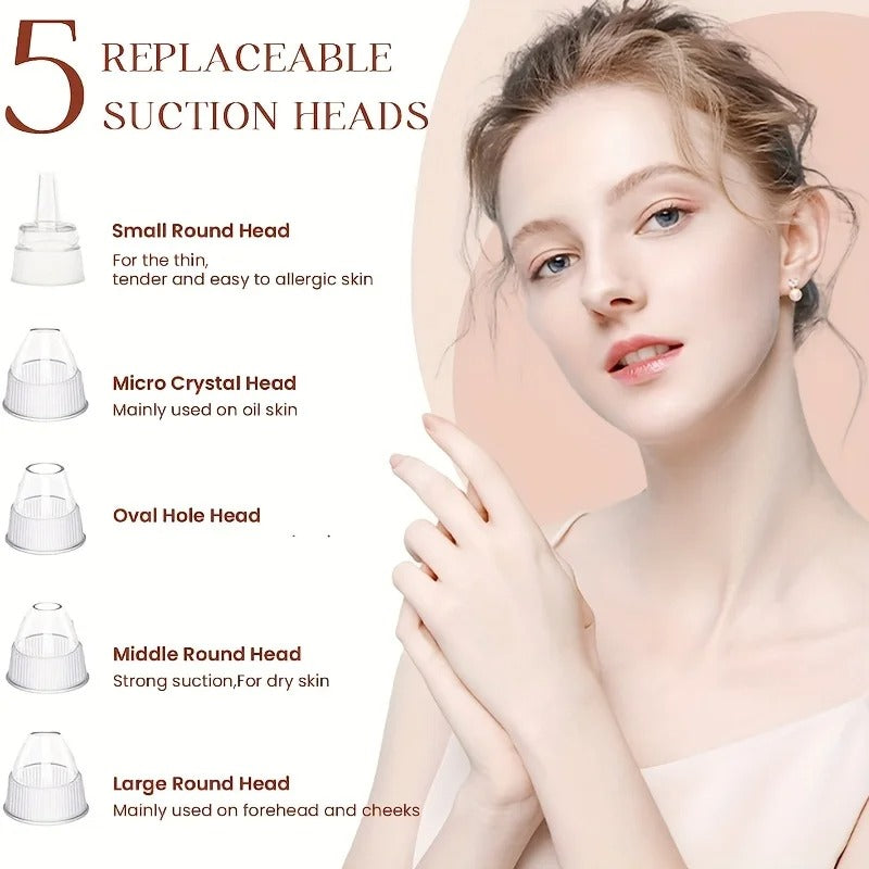 Rechargeable 5-in-1 Blackhead Remover & Pore Cleaner