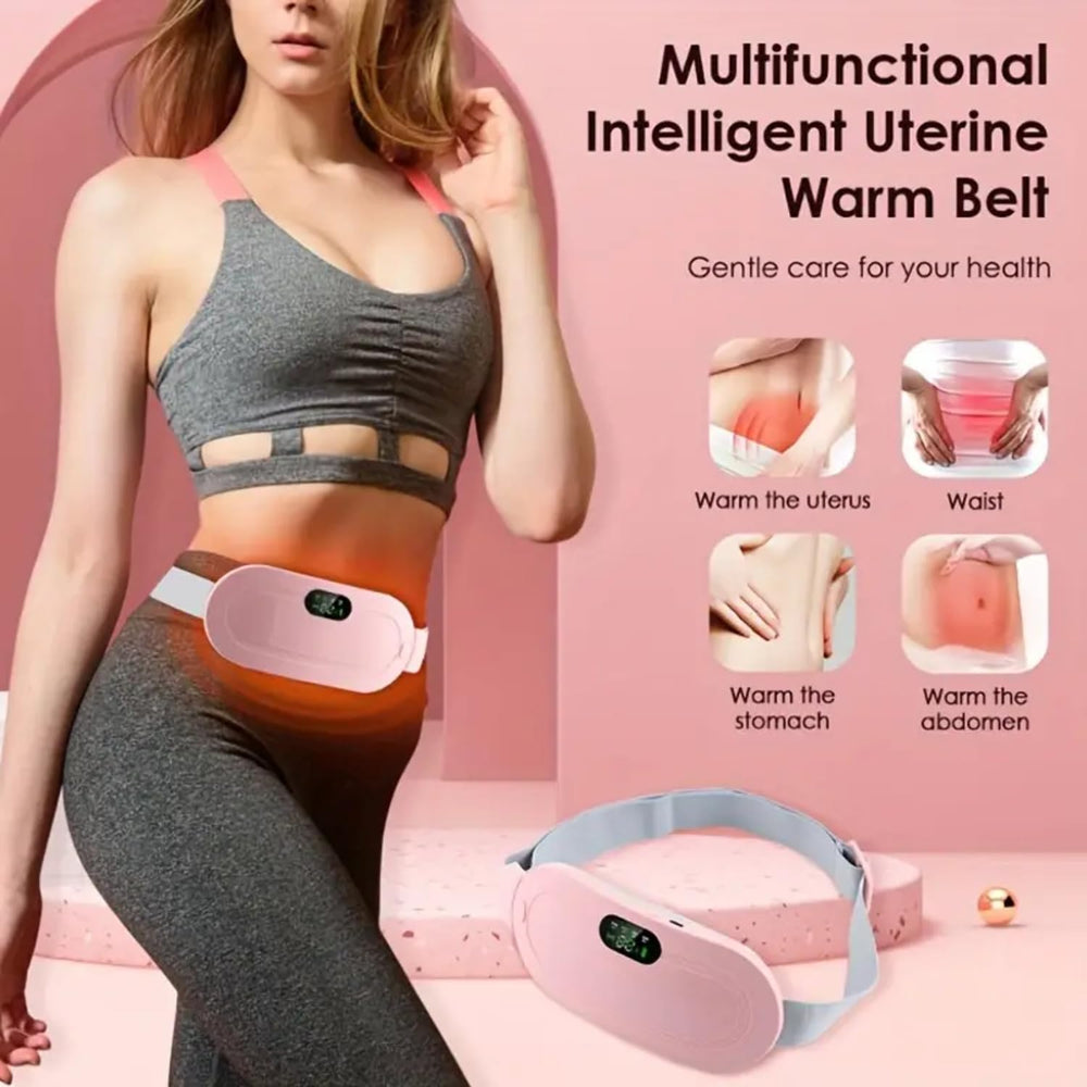 Premium Electric Heating Pad & Massager Belt for Period Pain Relief | USB Type-C Rechargeable