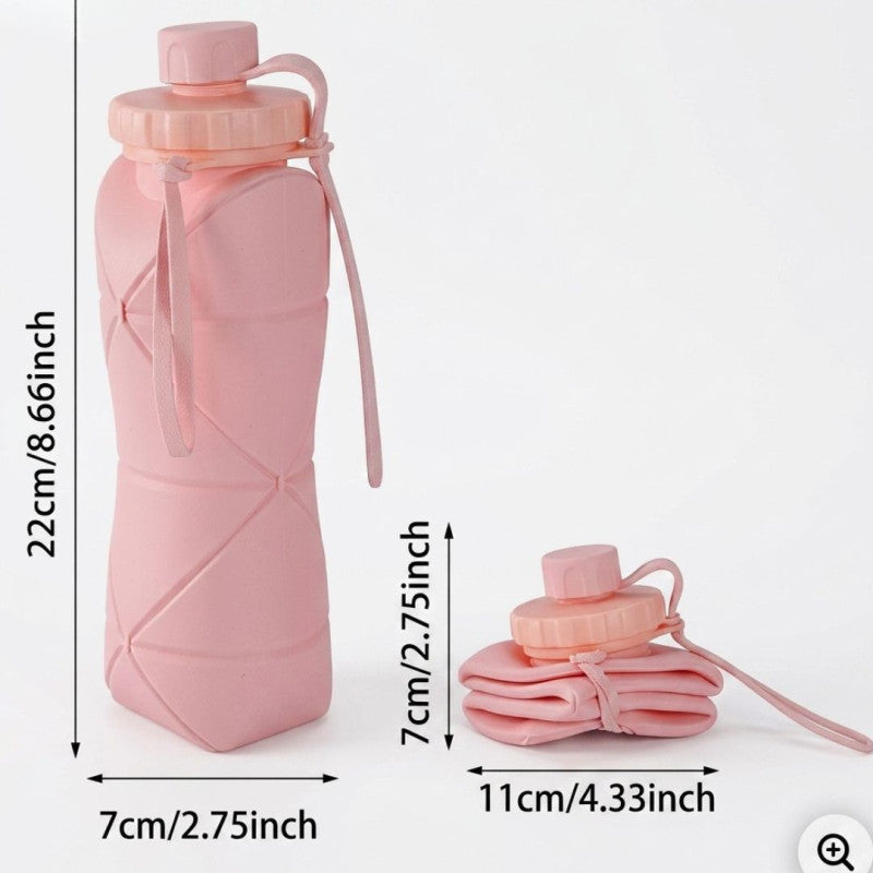 Collapsible Silicone Water Bottle – Foldable & Portable