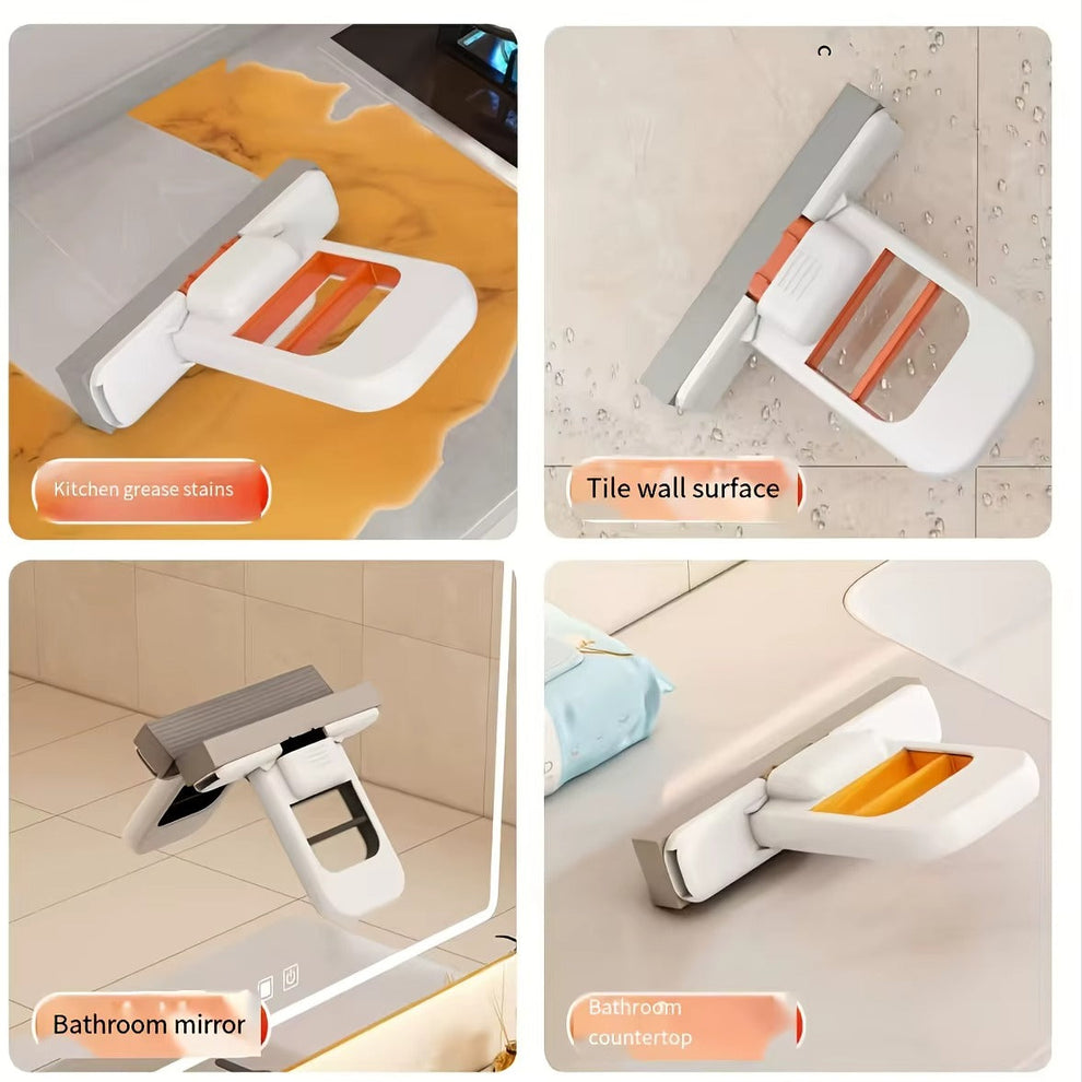 Mini Sponge Mop – Foldable Self-Squeezing Cleaning Mop