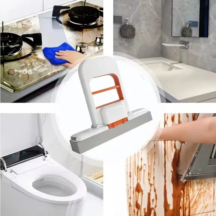 Mini Sponge Mop – Foldable Self-Squeezing Cleaning Mop