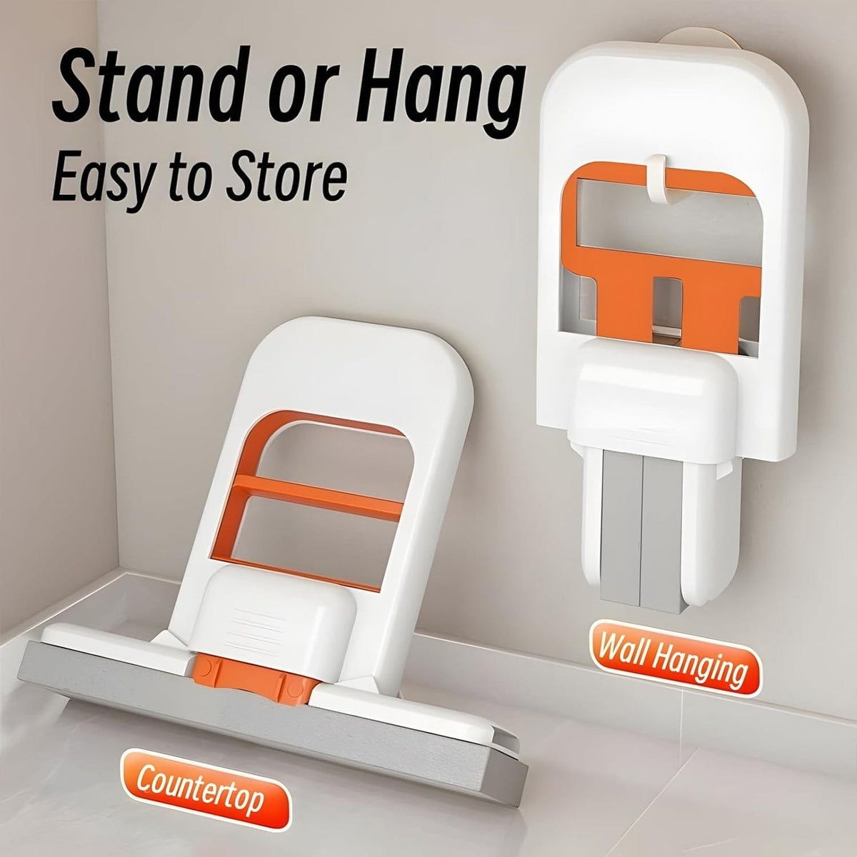 Mini Sponge Mop – Foldable Self-Squeezing Cleaning Mop