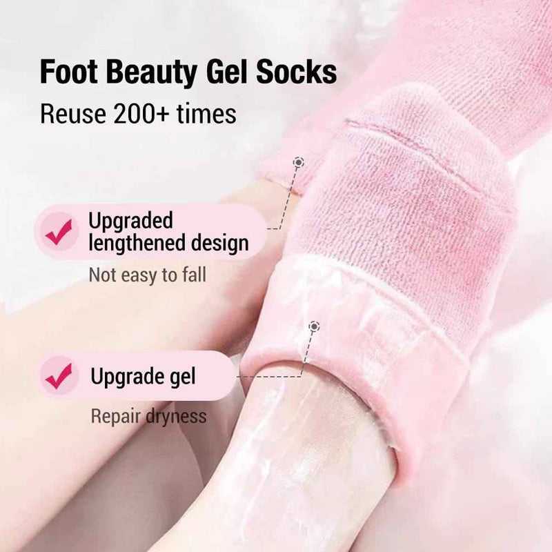 Moisturizing Gel Socks for Dry Cracked Feet & Heels – 1 Pair