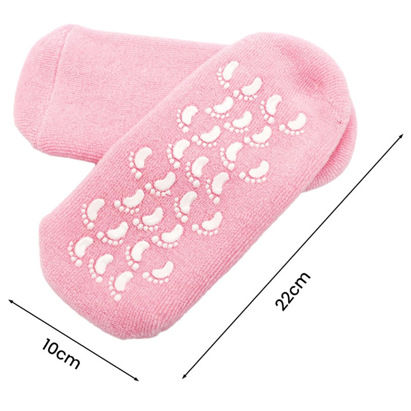 Moisturizing Gel Socks for Dry Cracked Feet & Heels – 1 Pair