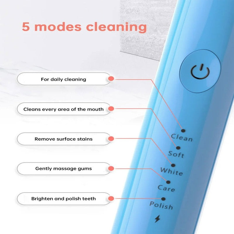 Rechargeable Electric Soft Bristle Toothbrush
