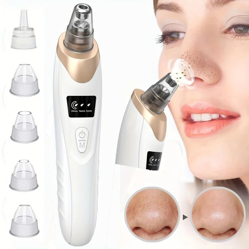 Rechargeable 5-in-1 Blackhead Remover & Pore Cleaner