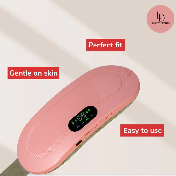 Premium Electric Heating Pad & Massager Belt for Period Pain Relief | USB Type-C Rechargeable
