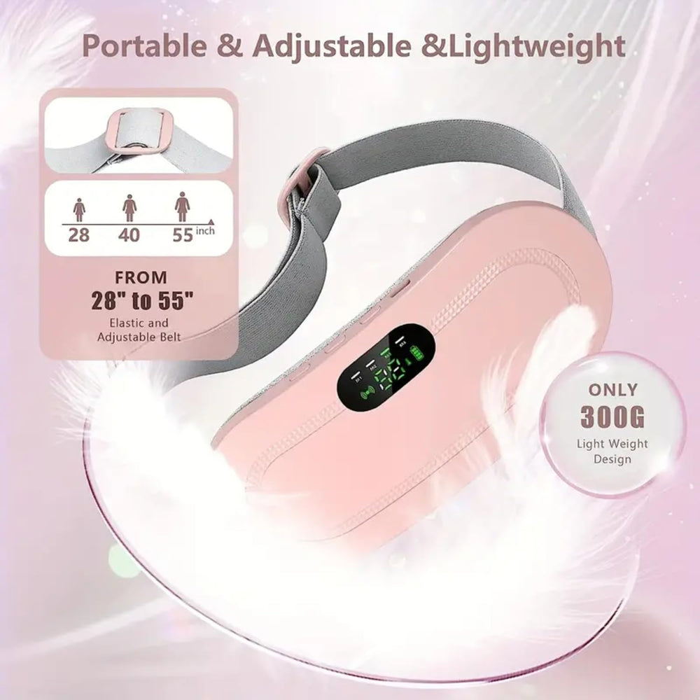 Premium Electric Heating Pad & Massager Belt for Period Pain Relief | USB Type-C Rechargeable