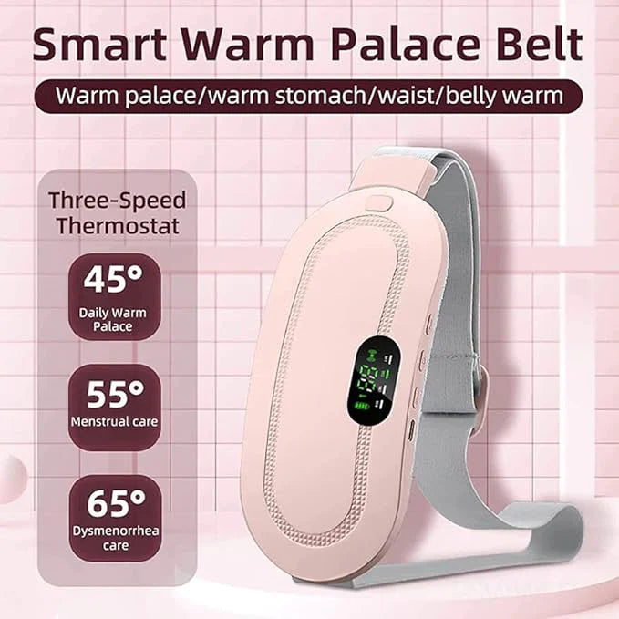 Premium Electric Heating Pad & Massager Belt for Period Pain Relief | USB Type-C Rechargeable