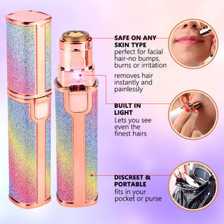 2 in 1 Electric Eyebrow Trimmer and Shaver Rechargeable Hair Remover