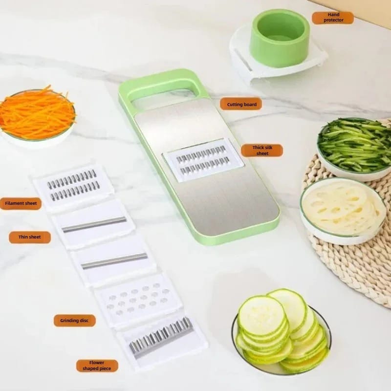5-in-1 Vegetable Cutter & Grater – Multifunctional Kitchen Tool