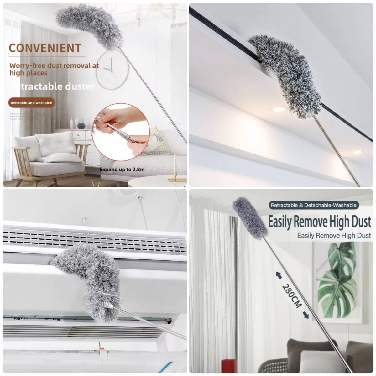 Microfiber Extendable Duster – Fan & Hard-to-Reach Cleaner