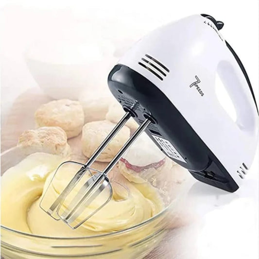 7-Speed Hand Mixer – Electric Kitchen Beater with Beaters & Dough Hooks