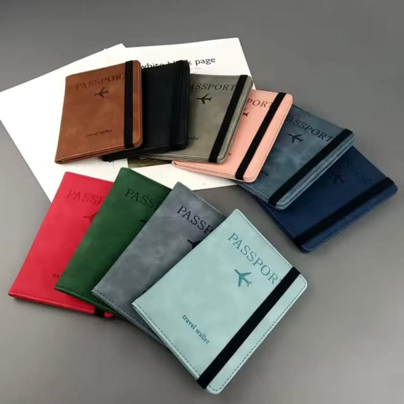 PU Leather Passport Holder – Travel Wallet with RFID Protection