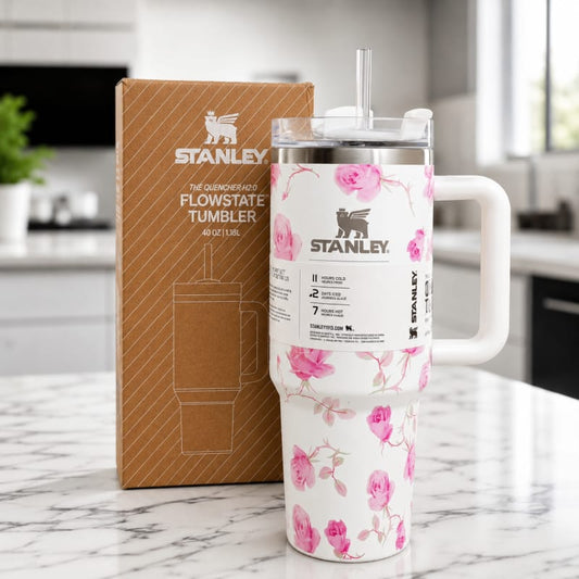 Stanley 40oz Stainless Steel Insulated Tumbler with Handle and Straw Lid