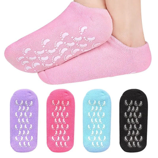 Moisturizing Gel Socks for Dry Cracked Feet & Heels – 1 Pair