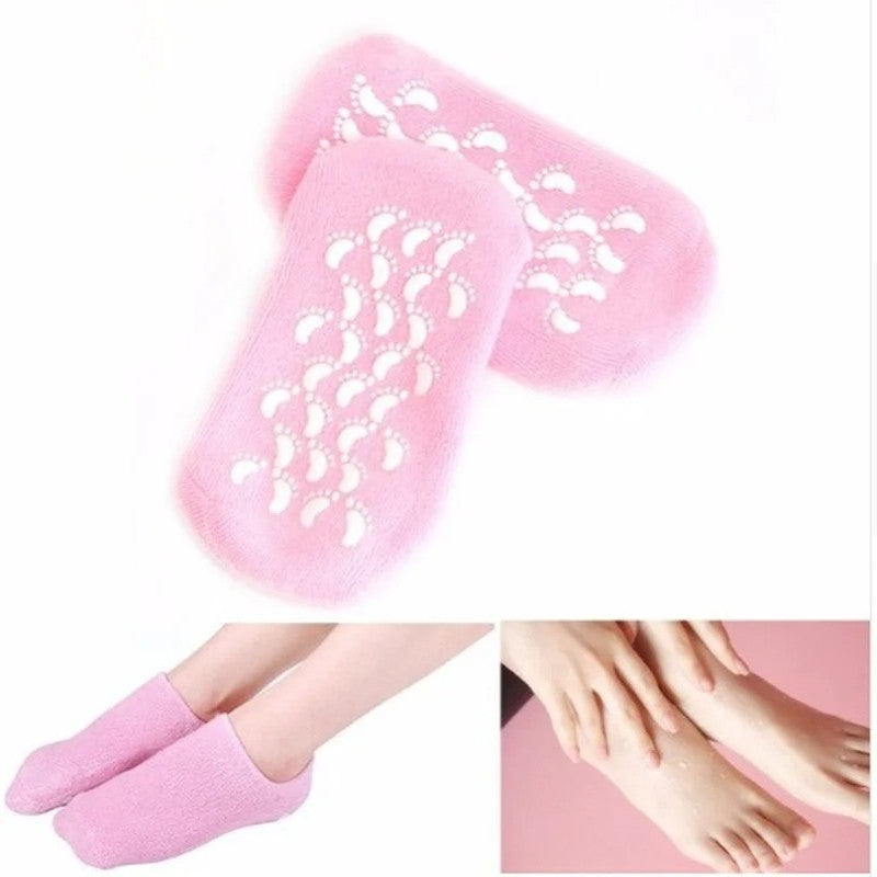 Moisturizing Gel Socks for Dry Cracked Feet & Heels – 1 Pair