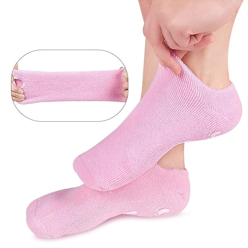 Moisturizing Gel Socks for Dry Cracked Feet & Heels – 1 Pair