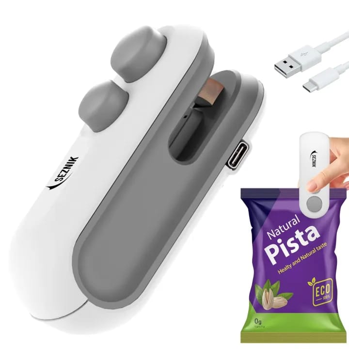 2-in-1 Rechargeable Mini Bag Sealer Portable Heat Sealing Machine