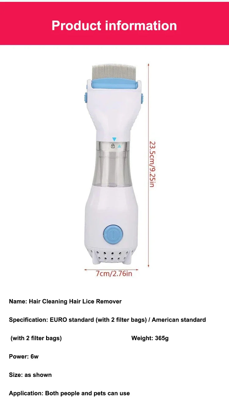 V Comb Anti Lice Machine with 4 Free Filters