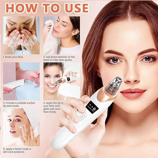 Rechargeable 5-in-1 Blackhead Remover & Pore Cleaner