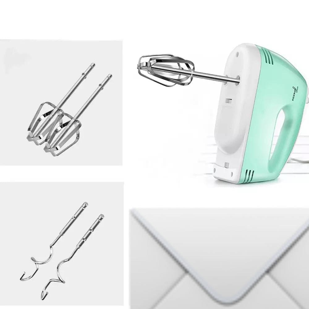 7-Speed Hand Mixer – Electric Kitchen Beater with Beaters & Dough Hooks