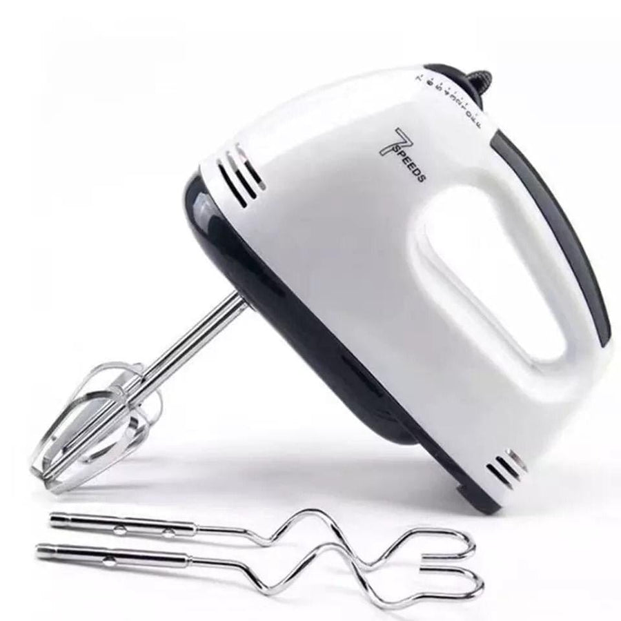 7-Speed Hand Mixer – Electric Kitchen Beater with Beaters & Dough Hooks