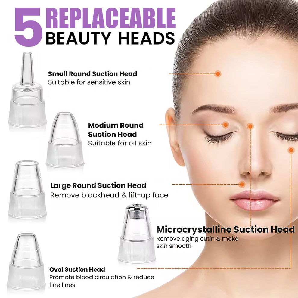 Rechargeable 5-in-1 Blackhead Remover & Pore Cleaner