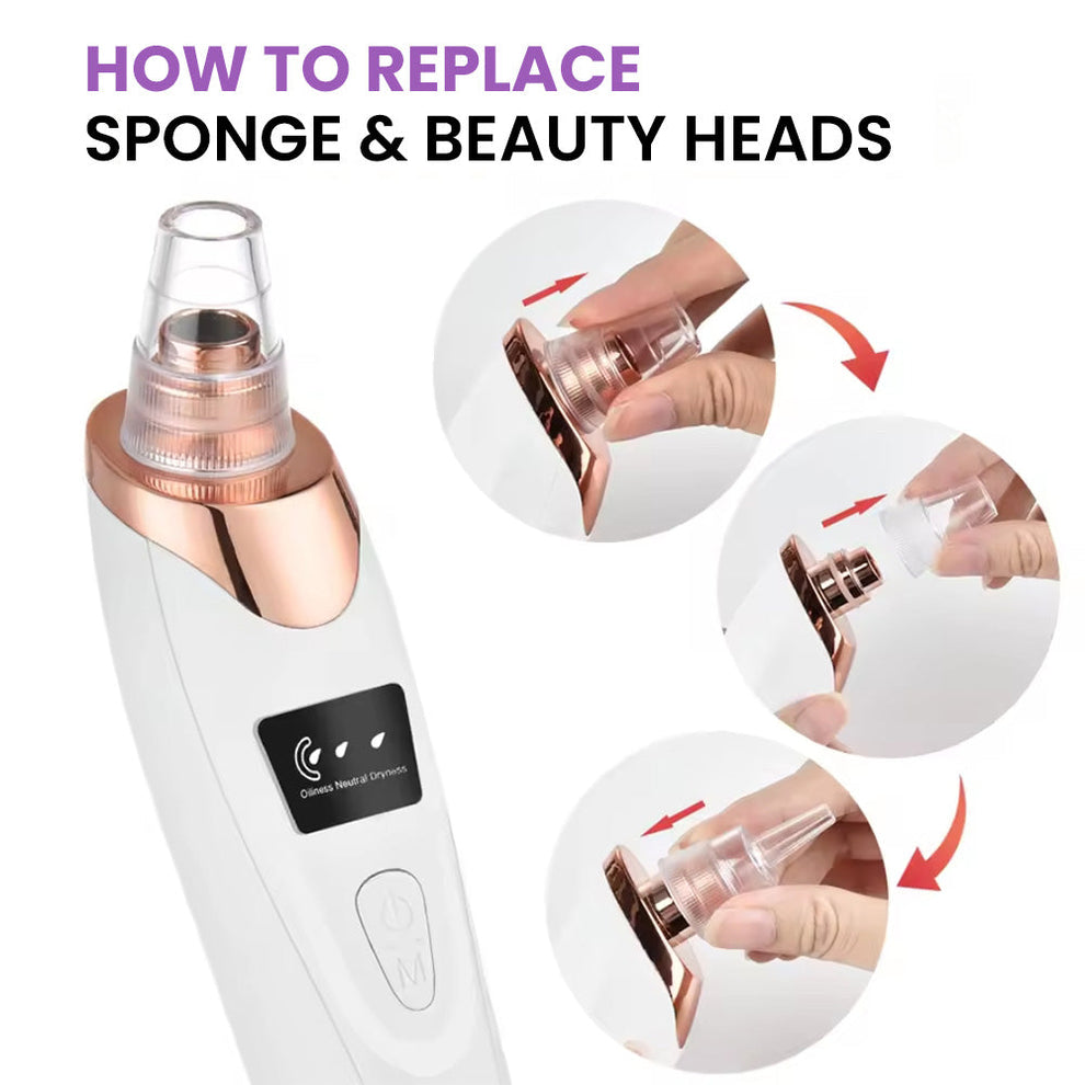 Rechargeable 5-in-1 Blackhead Remover & Pore Cleaner