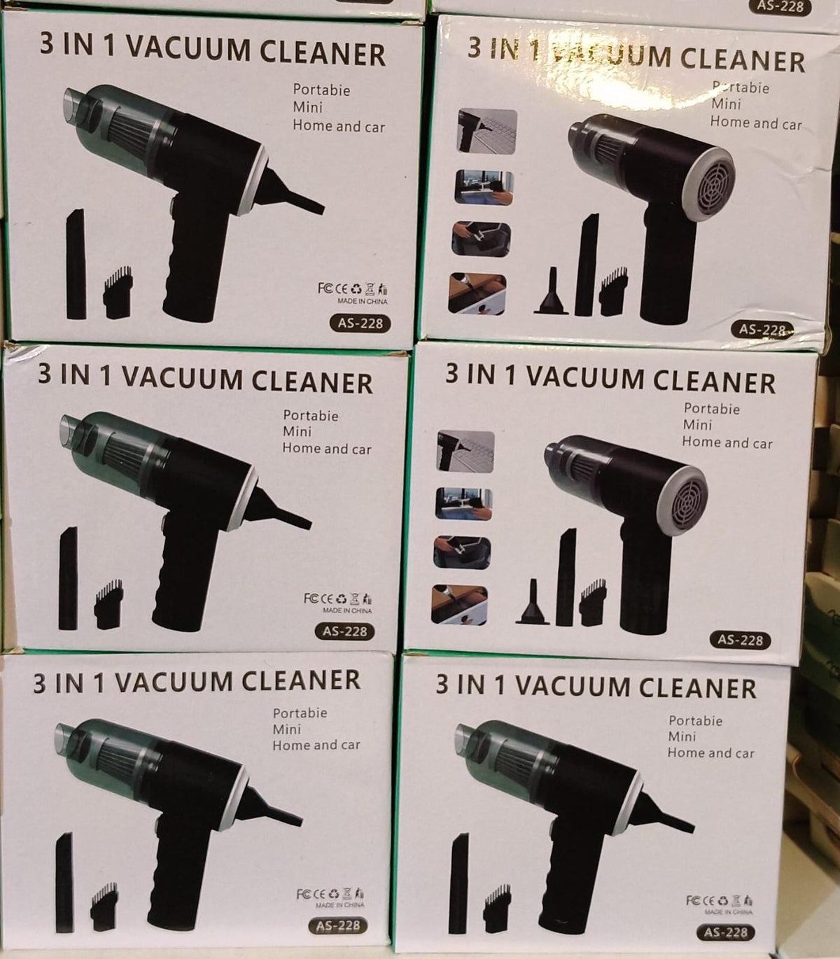3-in-1 Portable Cordless Vacuum Cleaner – Mini Handheld