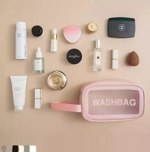 Women’s Transparent Waterproof Travel Makeup Bag