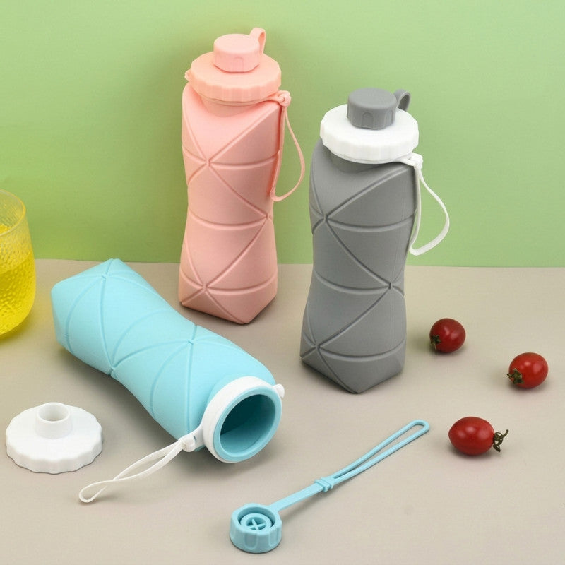 Collapsible Silicone Water Bottle – Foldable & Portable