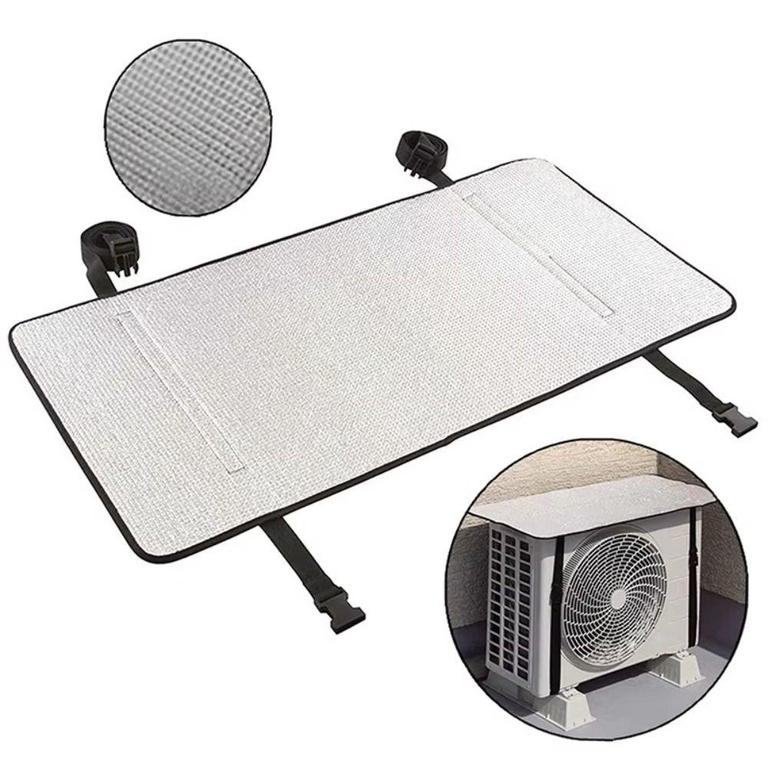 AC Outdoor Unit Protector Aluminium Cover With Straps