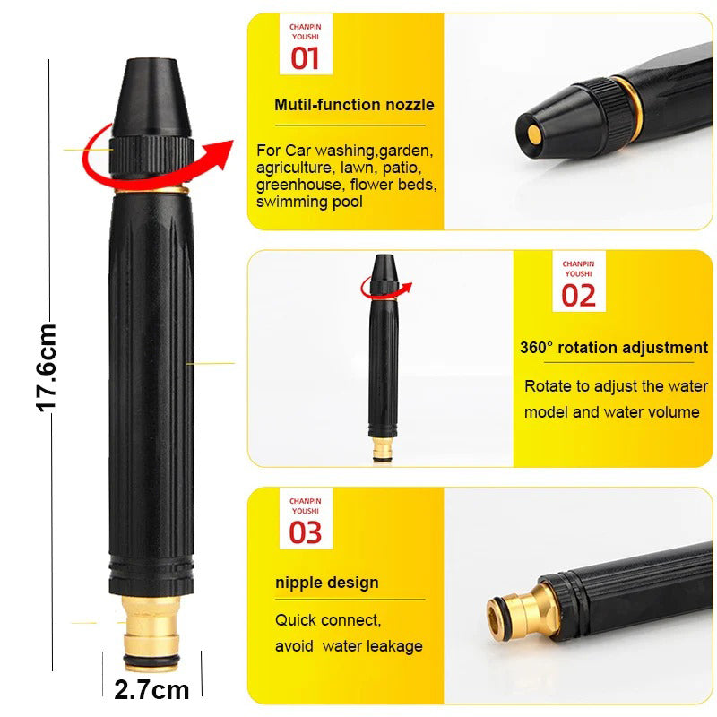 Water Spray Gun Metal Brass Nozzle
