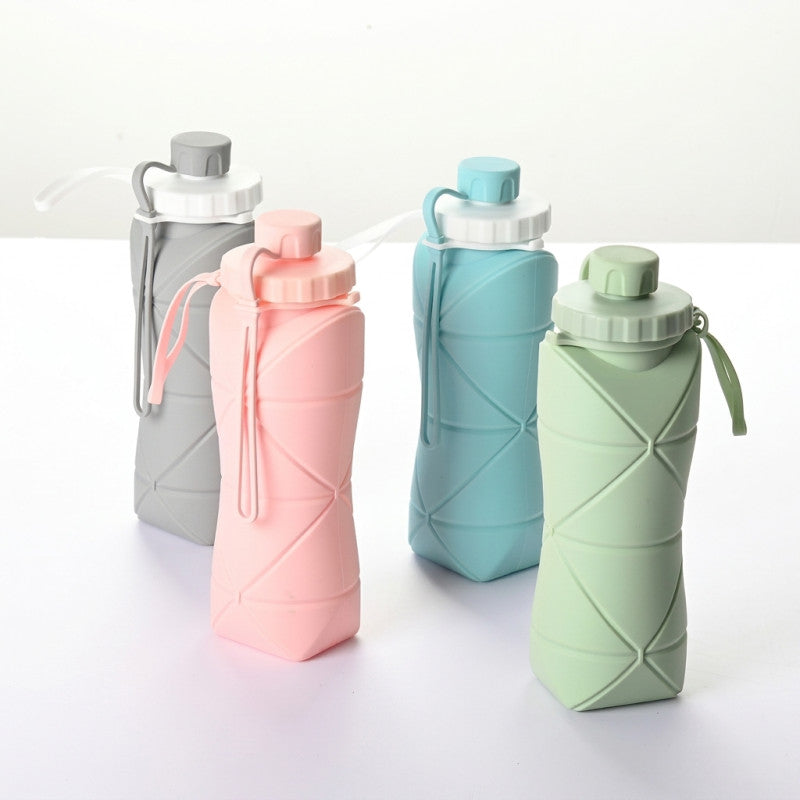 Collapsible Silicone Water Bottle – Foldable & Portable