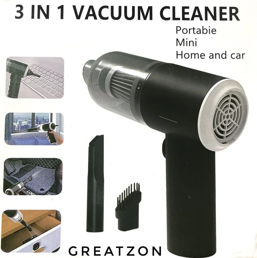 3-in-1 Portable Cordless Vacuum Cleaner – Mini Handheld