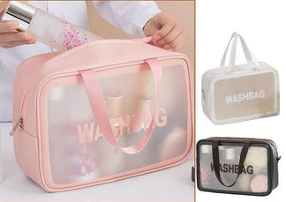 Women’s Transparent Waterproof Travel Makeup Bag