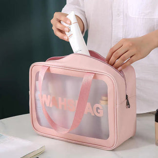 Women’s Transparent Waterproof Travel Makeup Bag