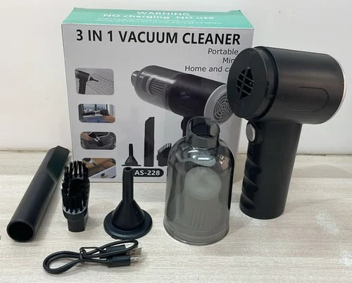 3-in-1 Portable Cordless Vacuum Cleaner – Mini Handheld