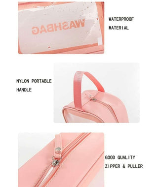 Women’s Transparent Waterproof Travel Makeup Bag